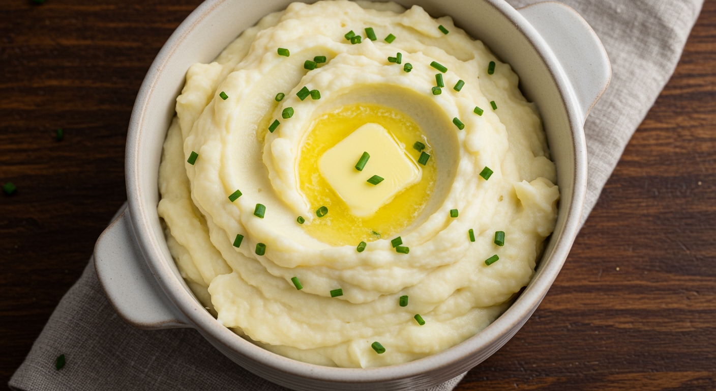 Purê de Batata com Creme de Leite
