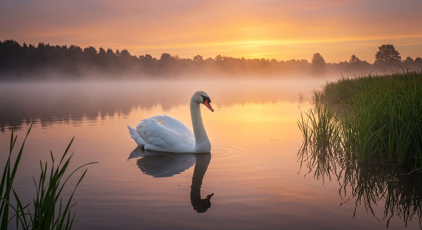 Crie Cisnes Elegantes com o Bing Image Creator: Inspiração