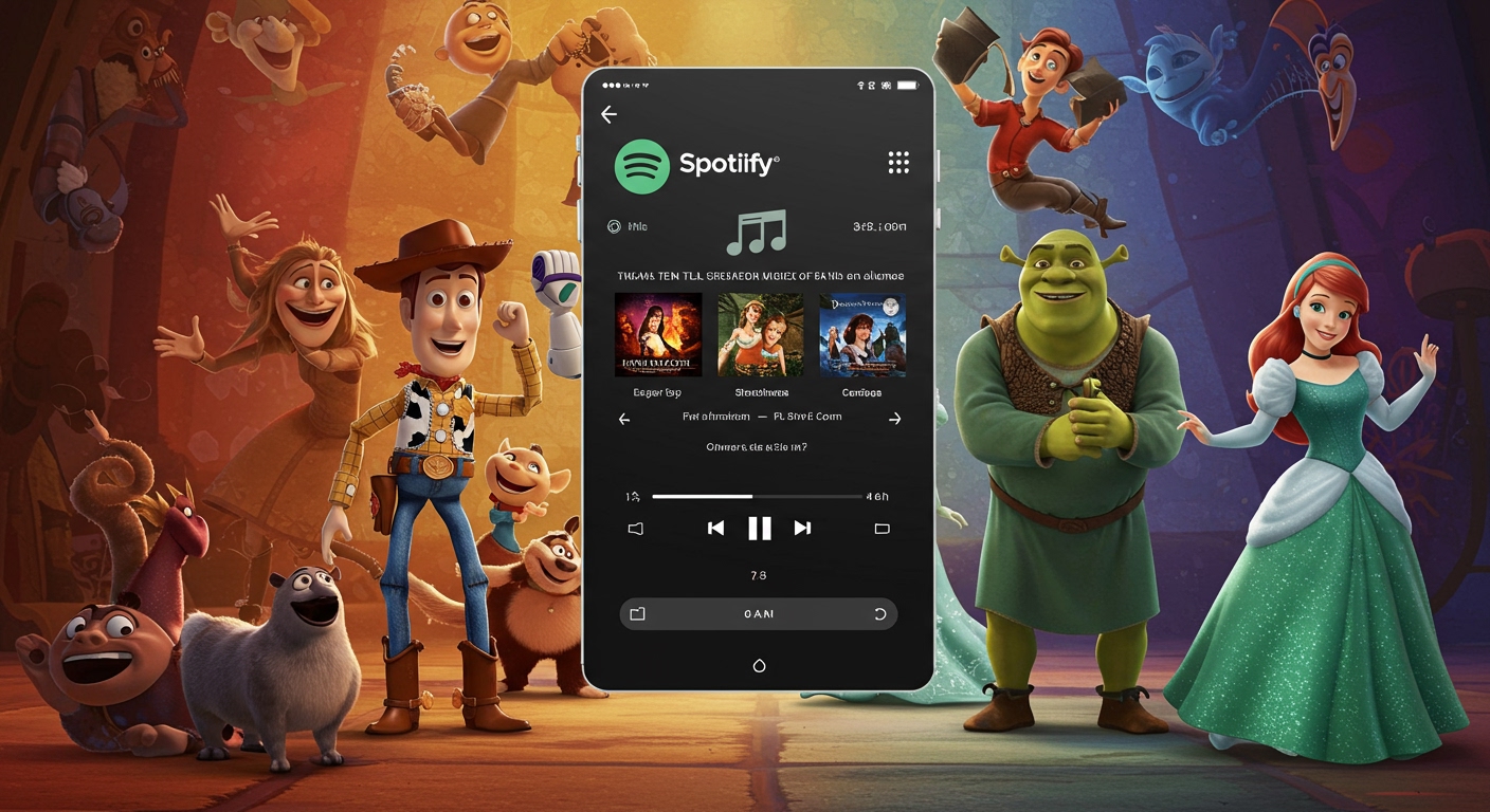 De Filmes para o Spotify: Músicas de Desenhos Animados