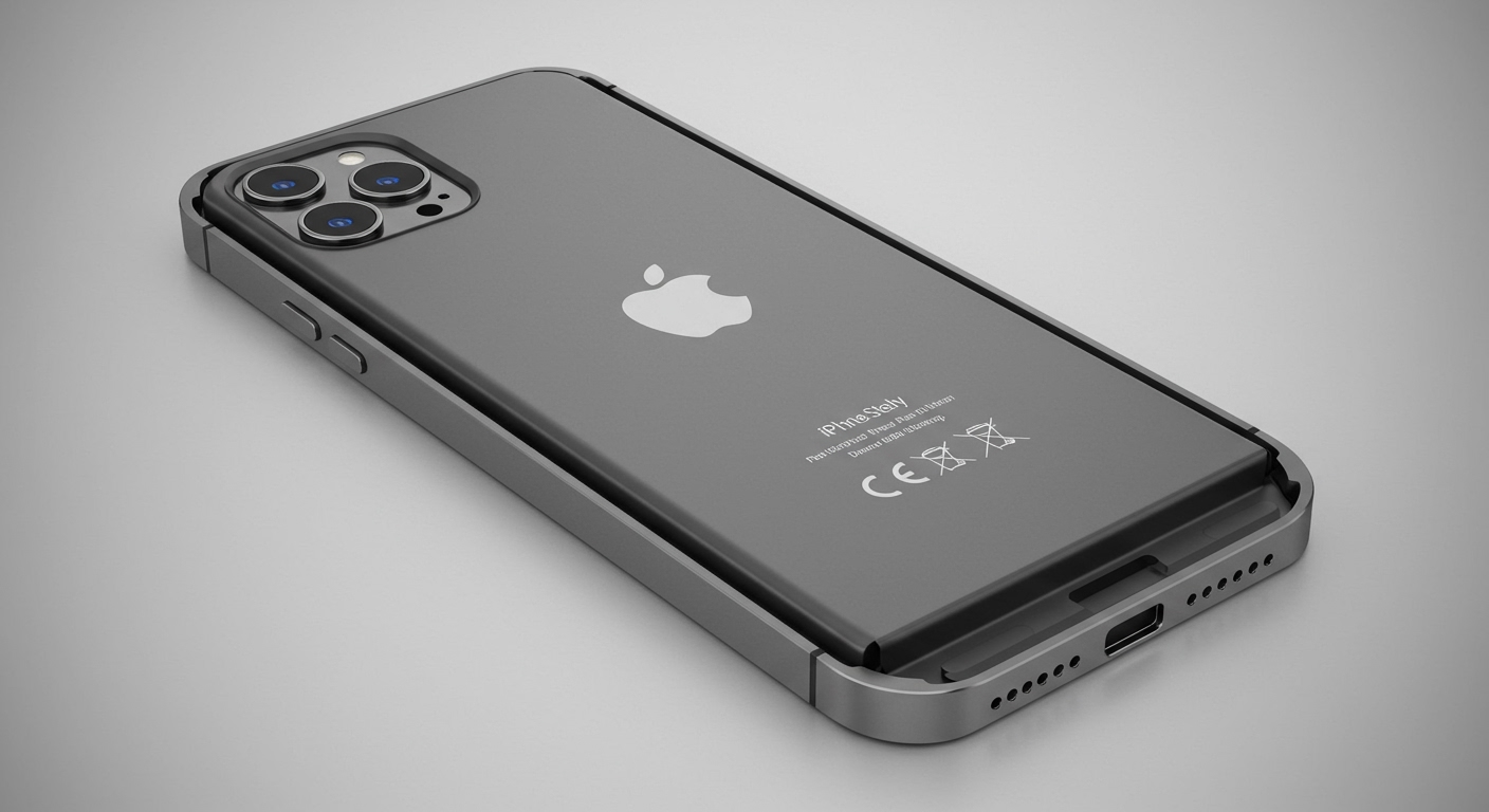 iPhone 17 Air: Imagens da bateria com case de aço vazam