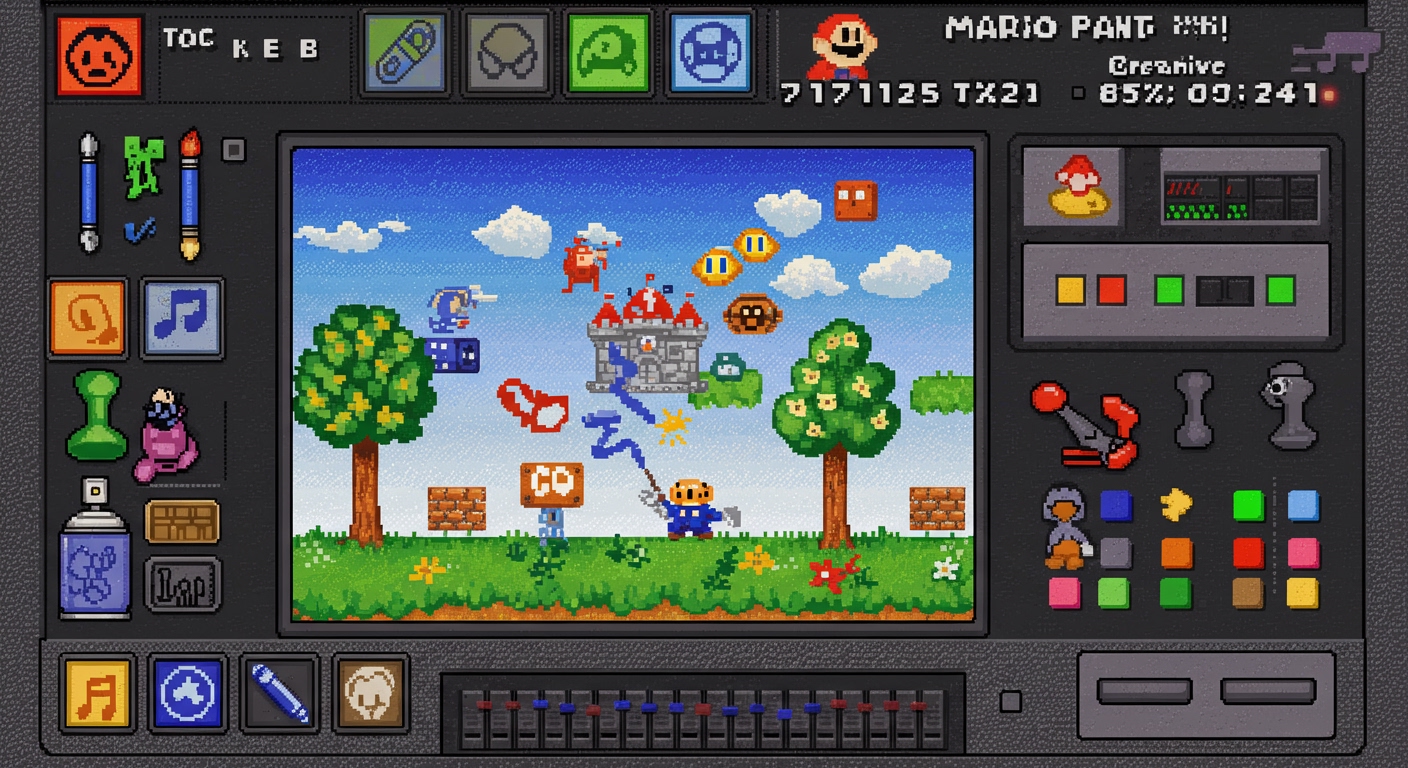 Mario Paint: O Clássico do SNES e Suas Criações Icônicas
