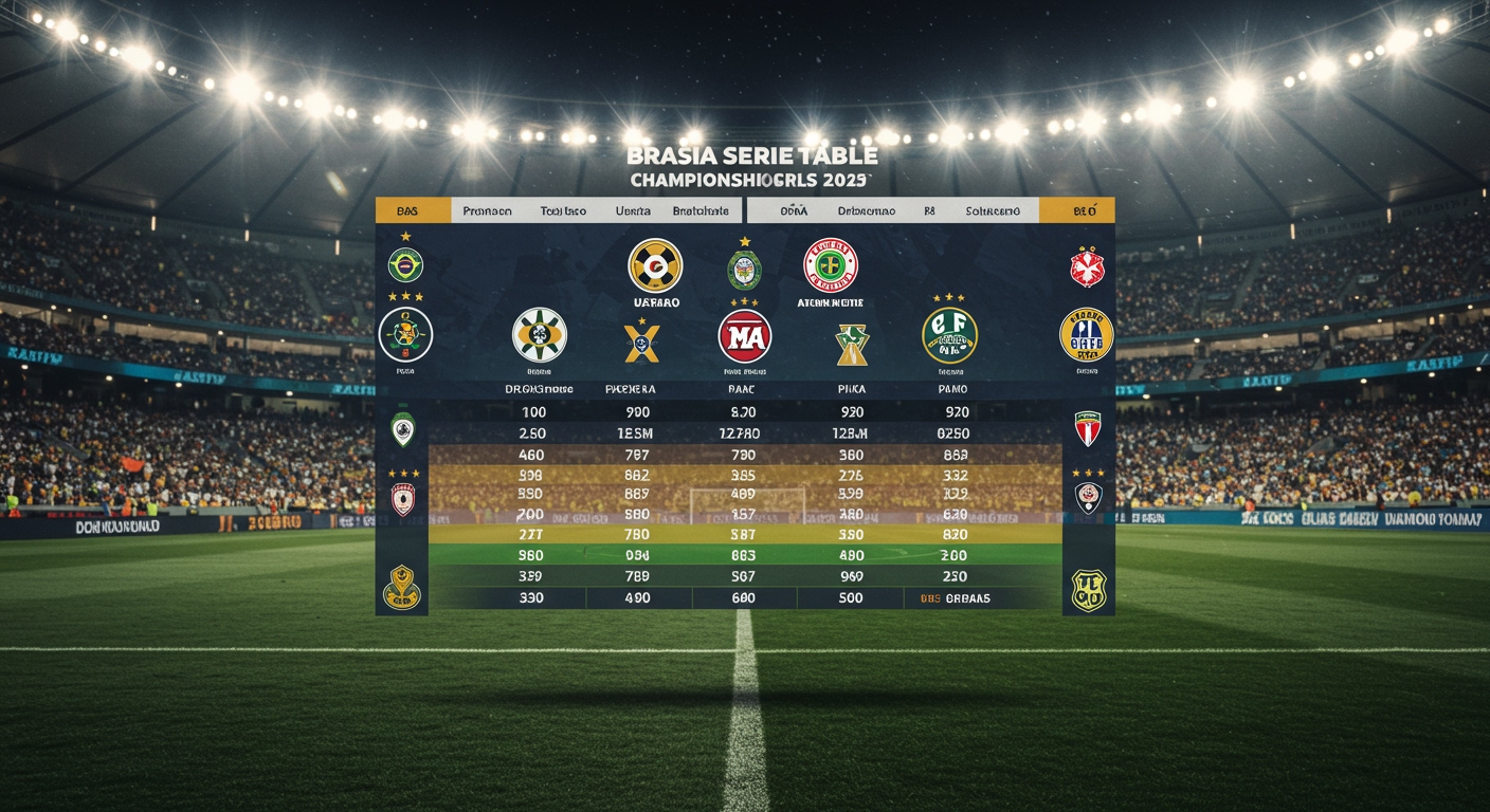 Tabela Brasileirão 2025: A Classificação Completa da Série A
